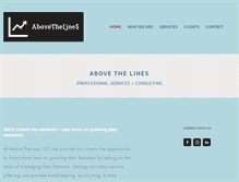 Tablet Screenshot of abovethelines.com
